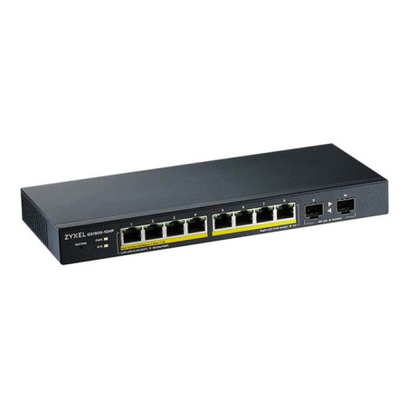 Commutateur - intelligent - 8 x 10 - 100 - 1000 (PoE+) + 2 x Gigabit SFP - de bureau, fixa... (GS1900-10HP-EU0102F)_1