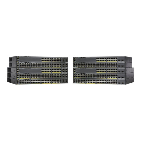 Commutateur - C3 - Géré - 24 x 10 - 100 - 1000 + 2 x SFP+ - de bureau, Montable sur rack - ... (WS-C2960XR24TDI-RF)_1