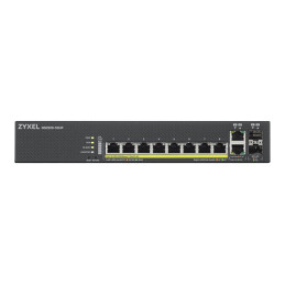 Commutateur - Géré - 8 x 10 - 100 - 1000 (PoE+) + 2 x SFP Gigabit combiné - Montable sur r... (GS2220-10HP-EU0101F)_2
