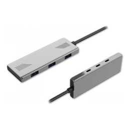 Concentrateur (hub) - 5,0 Gbps, PD 100W - 3 x SuperSpeed USB 3.0 + 3 x USB-C - de bureau (MD1C99AZUSB3CH265)_1