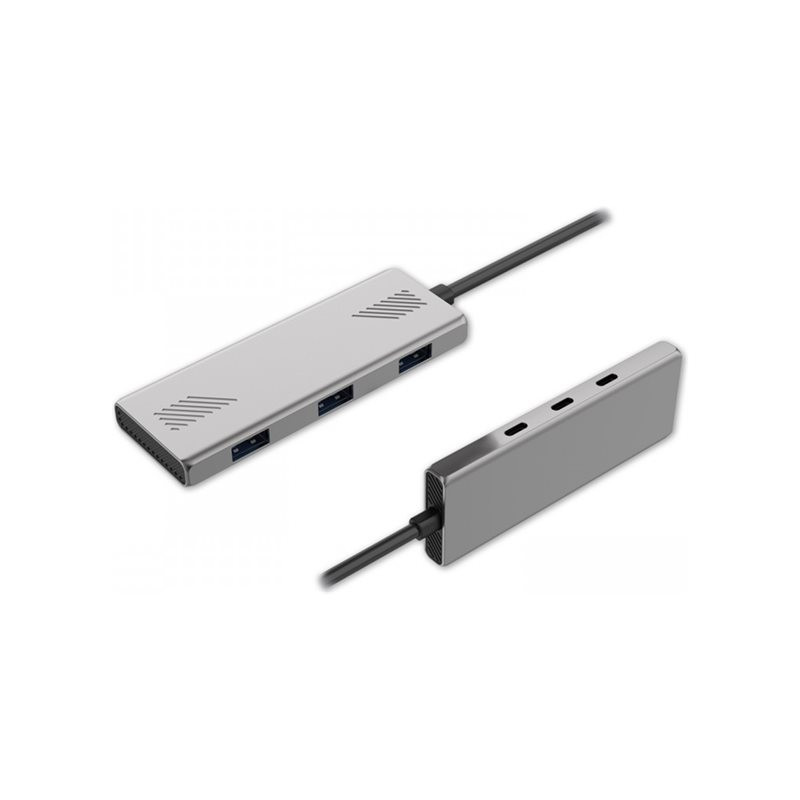 Concentrateur (hub) - 5,0 Gbps, PD 100W - 3 x SuperSpeed USB 3.0 + 3 x USB-C - de bureau (MD1C99AZUSB3CH265)_1