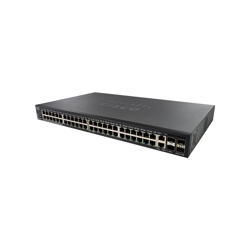 Commutateur - Géré - 48 x 10 - 100 - 1000 (PoE+) + 2 x combo 10 gigabits SFP+ + 2 x 10 Giga... (SG350X-48P-K9NA-RF)_1