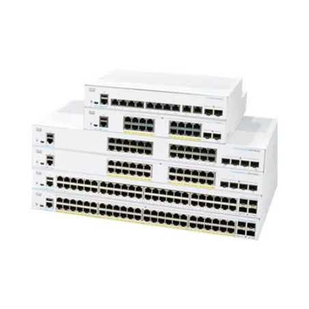 Commutateur - C3 - Géré - 24 x 10 - 100 - 1000 (PoE+) + 4 x 10 Gigabit SFP+ - Montable sur ... (CBS350-24P-4XEU-RF)_1