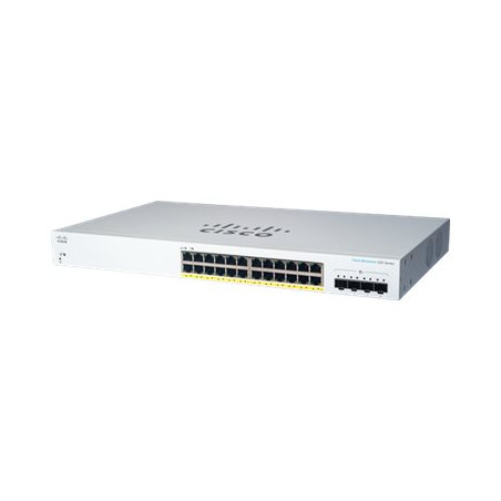 Commutateur - intelligent - 24 x 10 - 100 - 1000 (PoE+) + 4 x SFP+ 10 Go (liaison montante)... (CBS220-24P-4XEU-RF)_1