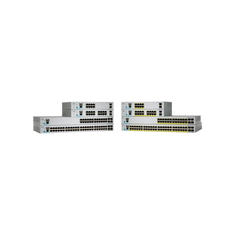 Commutateur - Géré - 24 x 10 - 100 - 1000 (PoE+) + 4 x 1 Gigabit - 10 Gigabit SFP+ - de bur... (WS-C2960L24PQLL-RF)_1