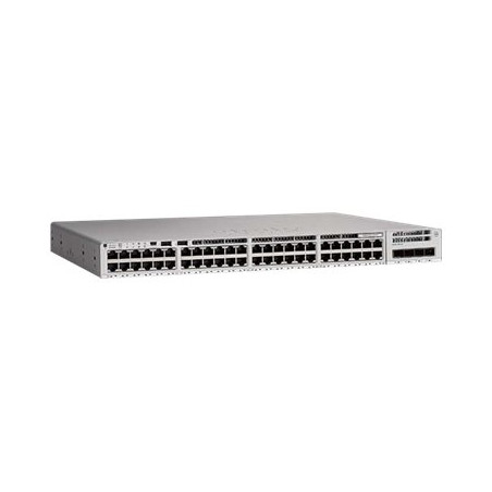 Network Essentials - commutateur - C3 - intelligent - 40 x 10 - 100 - 1000 (PoE+) + 8 x 100 -... (C9200-48PXG-E-RF)_1