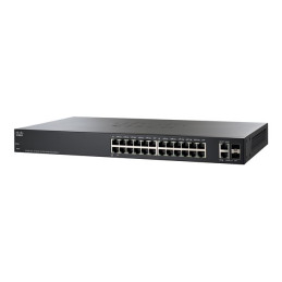 Cisco 220 Series SF220-24 - Commutateur - Géré - 24 x 10 - 100 + 2 x SFP Gigabit combiné - d... (SF220-24-K9-UK-RF)_1