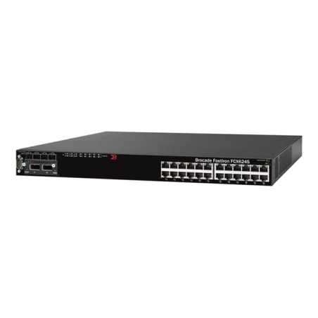 Commutateur - C3 - Géré - 24 x 10 - 100 - 1000 (PoE) + 4 x SFP partagé - Montable sur rack - PoE (FCX624S-HPOE)_1