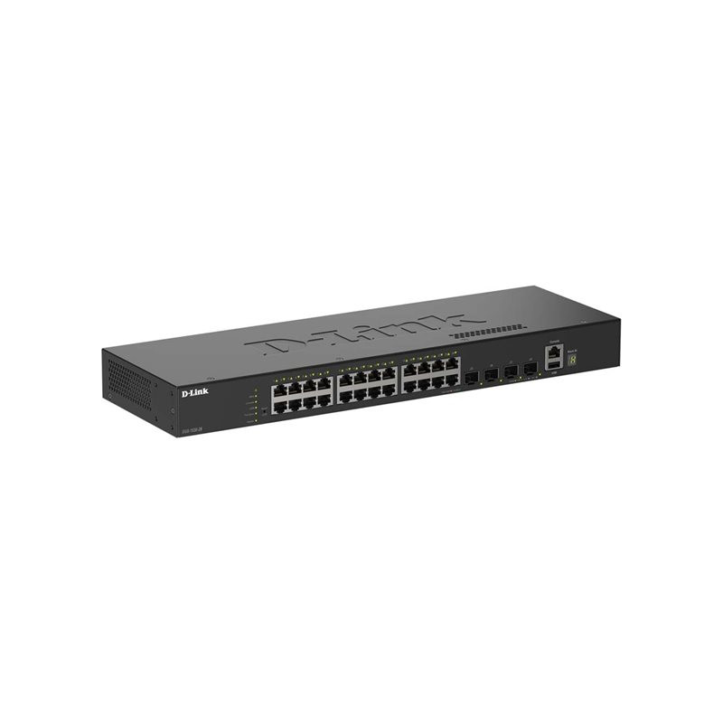 Commutateur - intelligent - 24 x 10 - 100 - 1000 + 4 x 10 Gigabit SFP+ - de bureau, Montable sur... (DGS-1530-28/E)_1