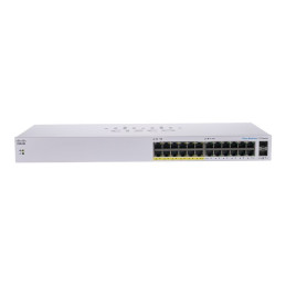 Commutateur - non géré - 12 x 10 - 100 - 1000 (PoE) + 12 x 10 - 100 - 1000 + 2 x SFP Gigabit co... (CBS110-24PP-EU)_2