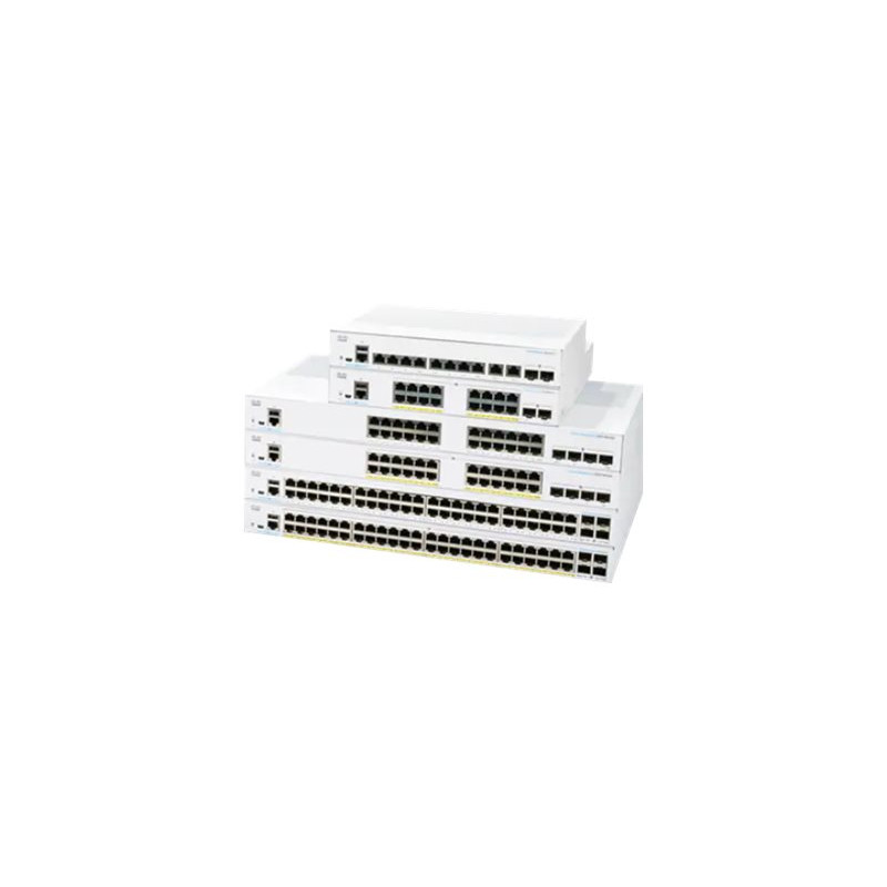 Commutateur - C3 - Géré - 24 x 10 - 100 - 1000 (PoE+) + 4 x 10 Gigabit SFP+ - Montable sur ... (CBS350-24FP4XEU-RF)_1
