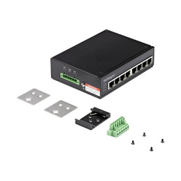 Commutateur - non géré - 8 x 10 - 100 - 1000 (PoE+) - Montage sur rail DIN, fixation murale - PoE+ ... (IESC1G80UP)_4