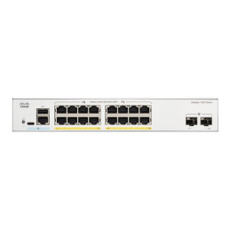 Commutateur - C3 - intelligent - 16 x 10 - 100 - 1000 (PoE+) + 2 x Gigabit Ethernet SFP - Montabl... (C1200-16P-2G)_2