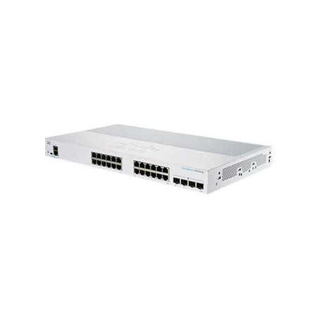 Commutateur - C3 - intelligent - 24 x 10 - 100 - 1000 (PoE+) + 4 x Gigabit SFP - Montable s... (CBS250-24P-4GEU-RF)_1