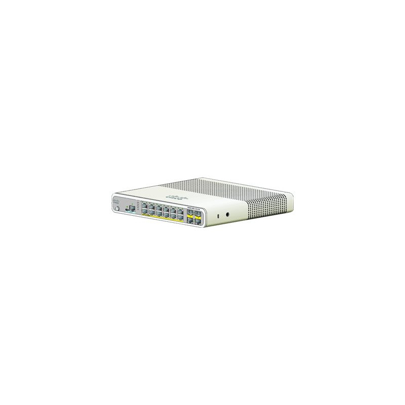Commutateur - Géré - 12 x 10 - 100 (PoE) + 2 x SFP Gigabit combiné - de bureau, Montable su... (WS-C2960C-12PCL-RF)_1