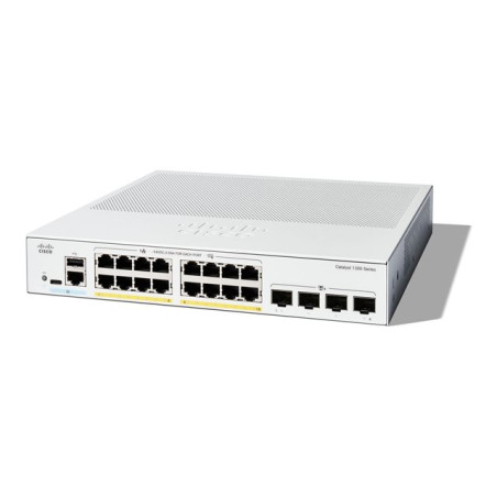Commutateur - C3 - Géré - 16 x 10 - 100 - 1000 (PoE+) + 4 x Ethernet 10 Go SFP+ - Montable sur ra... (C1300-16P-4X)_1