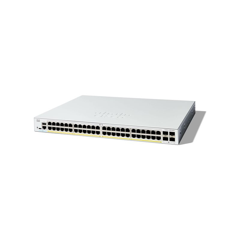 Commutateur - C3 - Géré - 48 x 10 - 100 - 1000 (PoE+) + 4 x 10 Gigabit SFP+ - Montable sur rack -... (C1300-48P-4X)_1