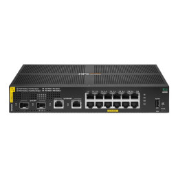 Commutateur - Géré - 12 x 10 - 100 - 1000 (PoE+) + 2 x Gigabit SFP (liaison montante) + 2 x Gigabit RJ-... (R8N89B)_1
