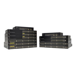 Commutateur - C3 - intelligent - 48 x 10 - 100 - 1000 (PoE+) + 2 x combo Gigabit Ethernet -... (SG250-50HP-K9EU-RF)_1
