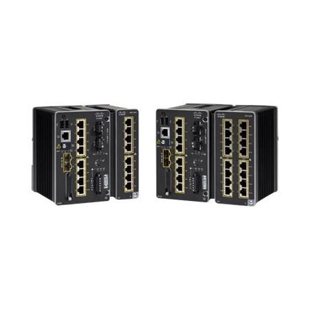 Network Advantage - commutateur - Géré - 8 x 10 - 100 - 1000 + 2 x Gigabit SFP - Montage sur... (IE-3400-8P2S-A-RF)_1