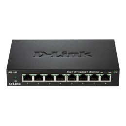 D-Link DES 108 - Commutateur - 8 x 10 - 100 - de bureau (DES-108/E)_1