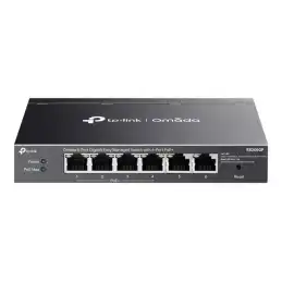 TP-Link Omada V1 - Commutateur - Géré - 4 x 10 - 100 - 1000 (PoE+) + 2 x 10 - 100 - 1000 - de bureau, ... (ES206GP)_1