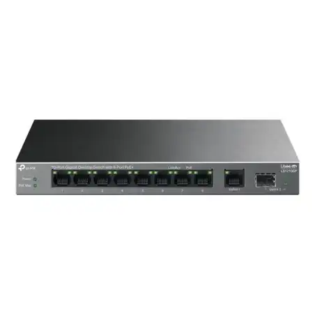 TP-Link LiteWave V1 - Commutateur - 8 x 10 - 100 - 1000 (PoE+) + 1 x 10 - 100 - 1000 + 1 x Gigabit SF... (LS1210GP)_1