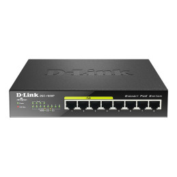 D-Link DGS 1008P - Commutateur - non géré - 4 x 10 - 100 - 1000 (PoE) + 4 x 10 - 100 - 1000 - de b... (DGS-1008P/E)_1