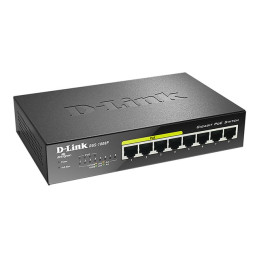 D-Link DGS 1008P - Commutateur - non géré - 4 x 10 - 100 - 1000 (PoE) + 4 x 10 - 100 - 1000 - de b... (DGS-1008P/E)_2