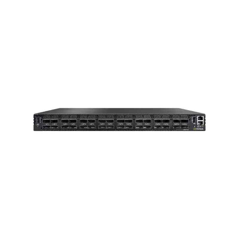 NVIDIA Spectrum-3 SN4700 - Commutateur - C3 - Géré - 32 x 400 Gigabit QSFP-DD - flux d'air ... (920-9N301-00FB-0C0)_1 NVIDIA Spectrum-3 SN4700 - Commutateur - C3 - Géré - 32 x 400 Gigabit QSFP-DD - flux d'air ... (920-9N301-00FB-0C0)_1