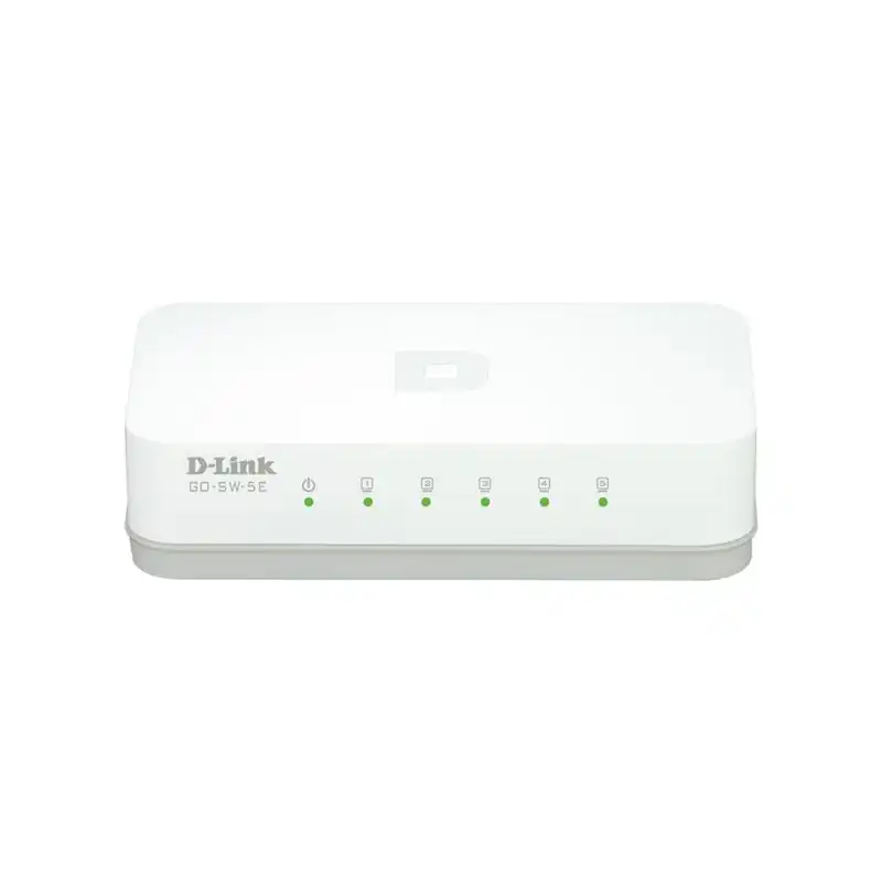 dlinkgo 5-Port Fast Ethernet Easy Desktop Switch GO-SW-5E - Commutateur - 5 x 10 - 100 - de bureau (GO-SW-5E/E)_1 dlinkgo 5-Port Fast Ethernet Easy Desktop Switch GO-SW-5E - Commutateur - 5 x 10 - 100 - de bureau (GO-SW-5E/E)_1