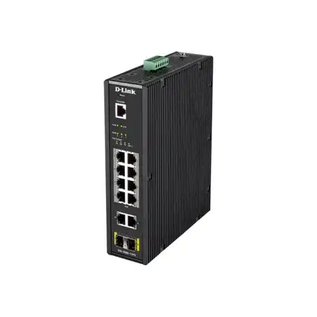 D-Link DIS 200G-12PS - Commutateur - Géré - 10 x 10 - 100 - 1000 (8 PoE+) + 2 x SFP - Montage su... (DIS-200G-12PS)_1