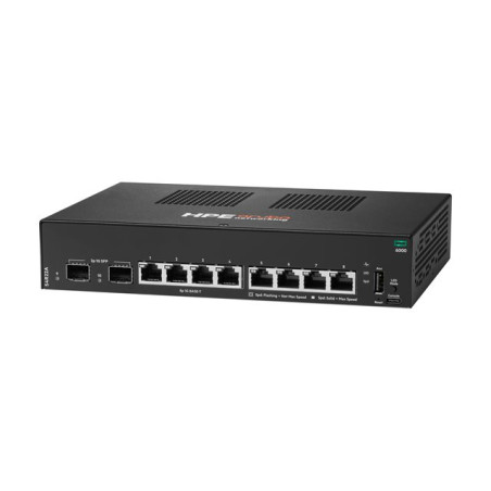 HPE Aruba Networking CX 6000 8p 10M - 100M - 1G 2p SFP 1G Switch - Commutateur - Géré - 8 x 10 - 100 - ... (S4R22A)_1