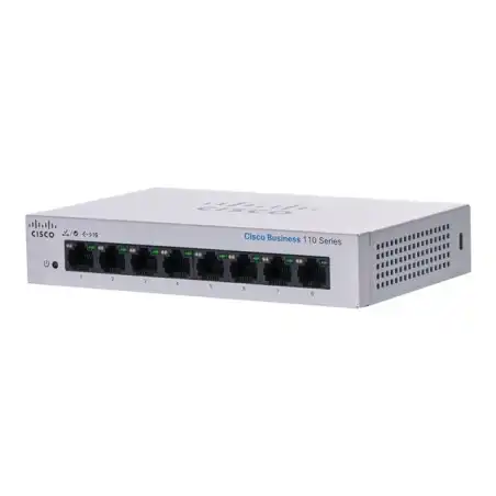 Cisco Business 110 Series 110-8T-D - Commutateur - non géré - 8 x 10 - 100 - 1000 - de bureau, ... (CBS110-8T-D-UK)_1
