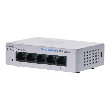 Cisco Business 110 Series 110-5T-D - Commutateur - non géré - 5 x 10 - 100 - 1000 - de bureau, ... (CBS110-5T-D-UK)_1
