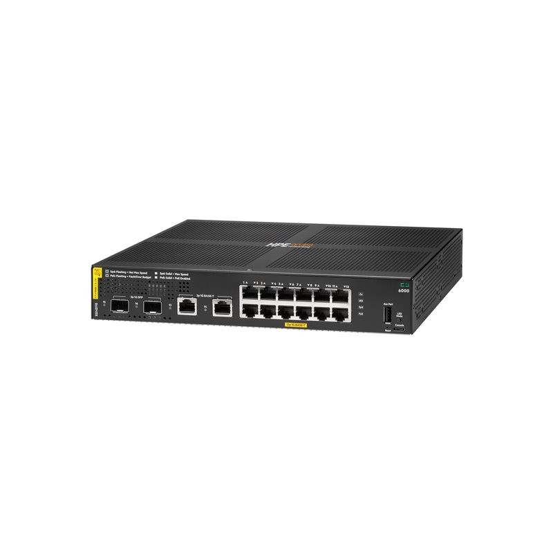 Commutateur - Géré - 12 x 10 - 100 - 1000 (PoE+) + 2 x Gigabit SFP (liaison montante) + 2 x Gigabit ... (R8N89BABB)_1