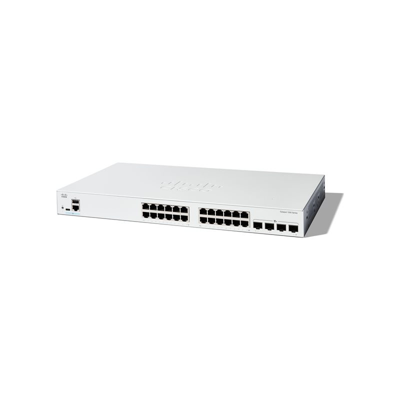 Commutateur - C3 - intelligent - 24 x 10 - 100 - 1000 + 4 x Ethernet 10 Go SFP+ - Montable sur rack (C1200-24T-4X)_1