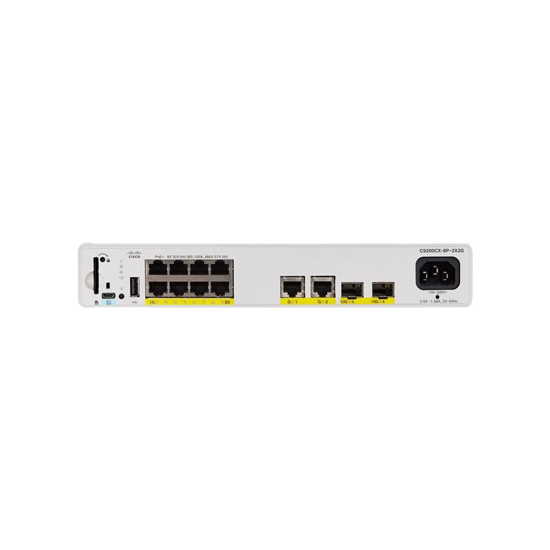 Cisco Catalyst 9200CX - Network Essentials - commutateur - compact - C3 - Géré - 8 x 10 - 1... (C9200CX-8P2X2GE-RF)_1
