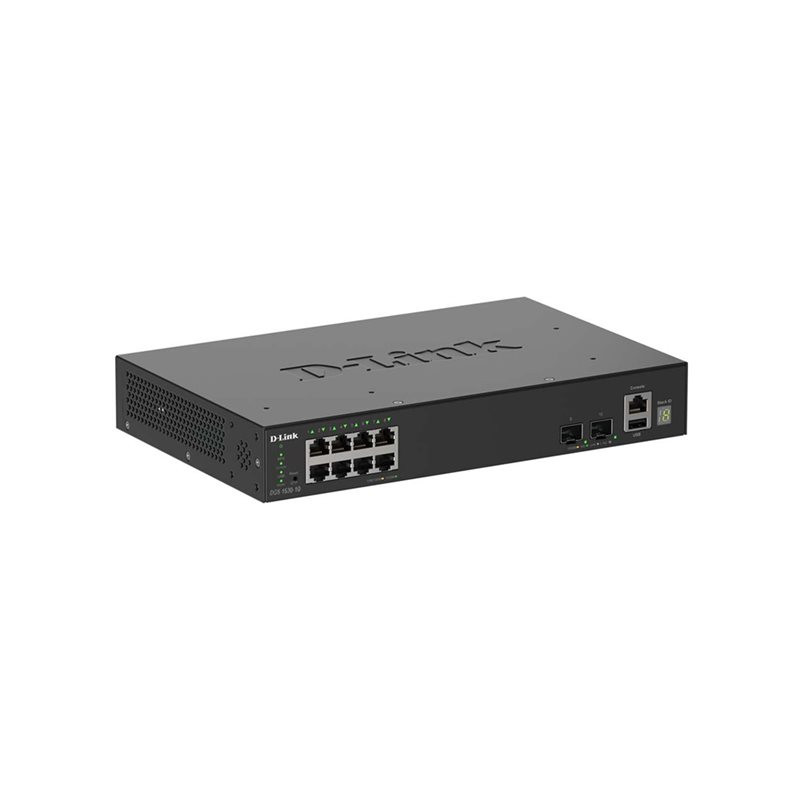 D-Link SmartPro DGS-1530-10 - Commutateur - intelligent - 8 x 10 - 100 - 1000 + 2 x 10 Gigabit S... (DGS-1530-10/E)_1