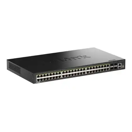 D-Link SmartPro DGS-1530-52P - Commutateur - intelligent - 48 x 10 - 100 - 1000 (PoE+) + 4 x 10... (DGS-1530-52P/E)_1