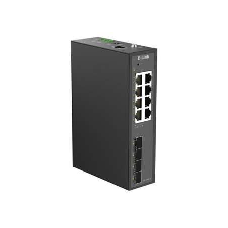 Smart L2Industriel8 ports Gigabit & 4 ports SFP Gigabit - Format Rail-DIN - Temperature etendue -4... (DIS-210G-12)_1