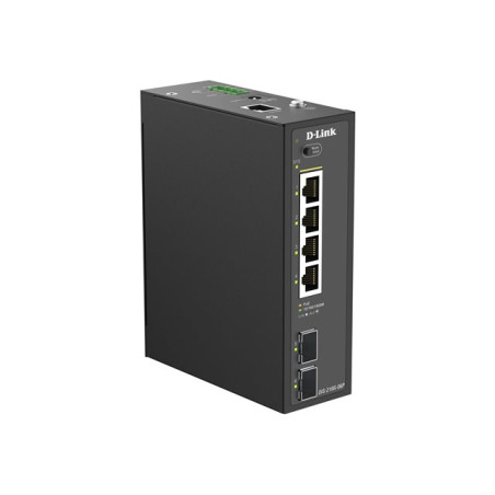 Smart L2Industriel4 ports Gigabit PoE+ & 2 ports SFP Gigabit - Budget PoE 120w - Format Rail-DIN ... (DIS-210G-06P)_1
