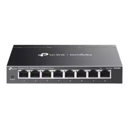 TP-Link Omada V1 - Commutateur - Géré - 8 x 10 - 100 - 1000Base-T - de bureau, fixation murale (ES208G)_1