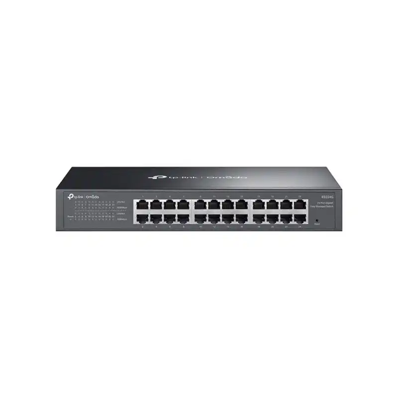TP-Link Omada V1.6 - Commutateur - Géré - 24 x 10 - 100 - 1000Base-T - Montable sur rack, de bureau (ES224G)_1