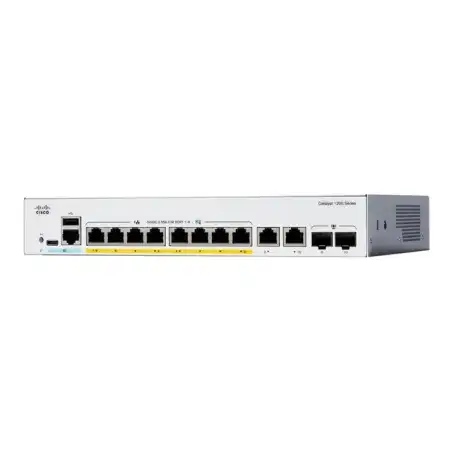 Cisco Catalyst 1200-8FP-2G - Commutateur - C3 - intelligent - 8 x 10 - 100 - 1000 (PoE+) + 2 x... (C1200-8FP-2G-RF)_1