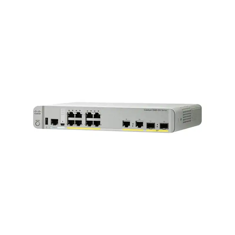 Cisco Catalyst 3560CX-8PC-S - Commutateur - Géré - 8 x 10 - 100 - 1000 (PoE+) + 2 x SFP Gig... (WS-C3560CX-8PCS-RF)_1