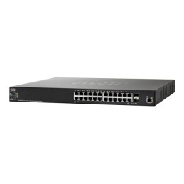 Cisco Small Business SG350X-24P - Commutateur - Géré - 24 x 10 - 100 - 1000 (PoE+) + 2 x co... (SG350X-24P-K9UK-RF)_1