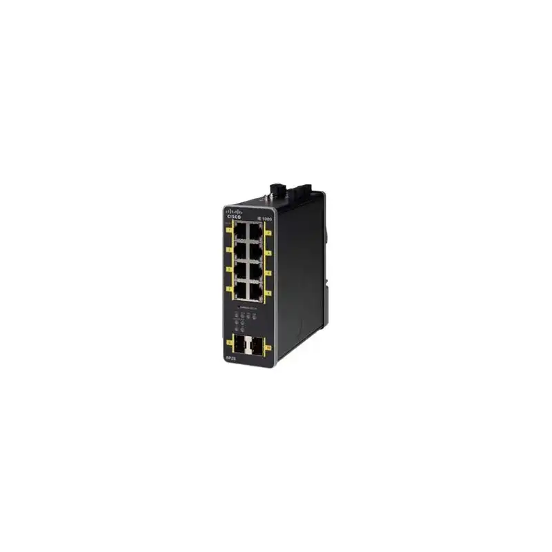 Cisco Industrial Ethernet 1000 Series - Commutateur - Géré - 8 x 10 - 100 - 1000 (PoE+) + 2... (IE-1000-8P2S-LM-RF)_1