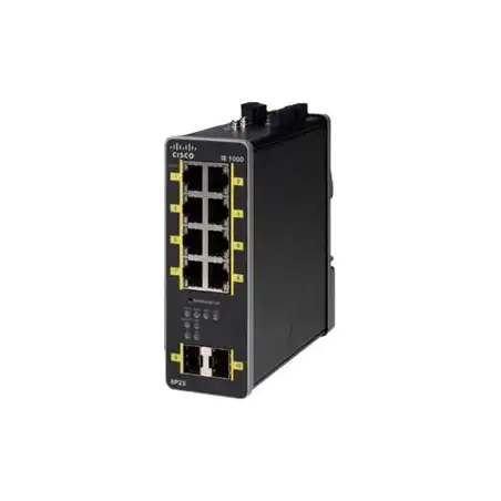 Cisco Industrial Ethernet 1000 Series - Commutateur - Géré - 8 x 10 - 100 - 1000 (PoE+) + 2... (IE-1000-8P2S-LM-RF)_1