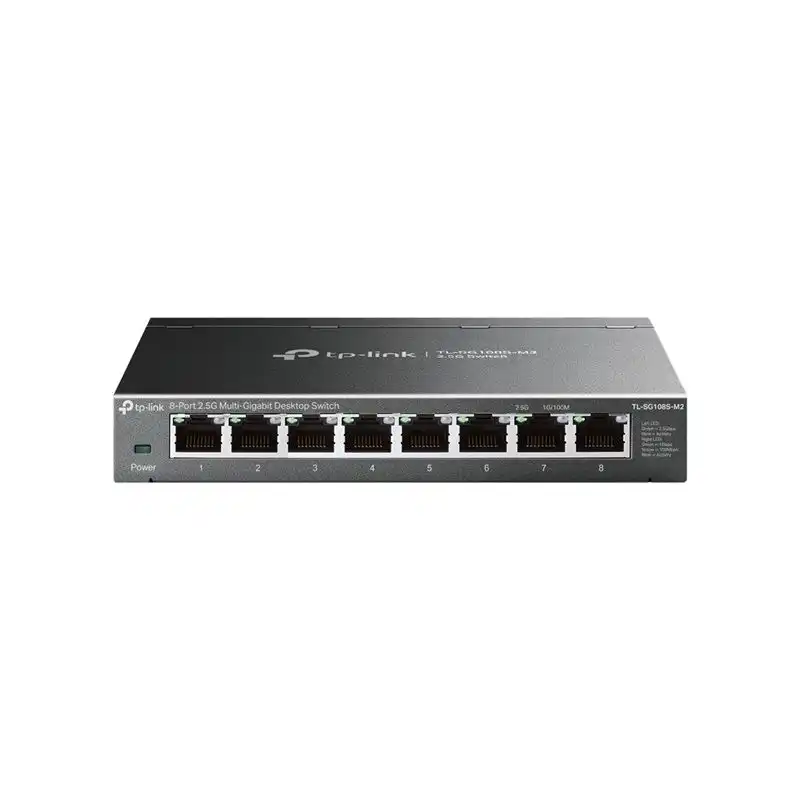 TP-Link V1 - Commutateur - non géré - 8 x 100 - 1000 - 2.5G - de bureau, fixation murale (TL-SG108S-M2)_1
